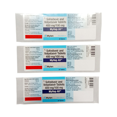 L'abitudine farmaceutica di carta sintetica impermeabile dell'autoadesivo dell'etichetta della bottiglia di pillola ha stampato