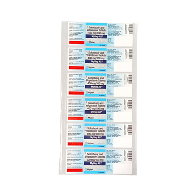 Fabbrica su ordinazione dell'etichetta di Logo Medicine Bottle Packaging Sticker impermeabile