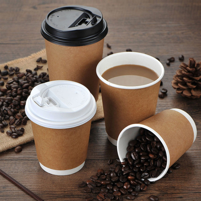 Tazze di caffè da asporto di carta per imballaggio alimentare usa e getta per bevande calde per tè al latte 24 once