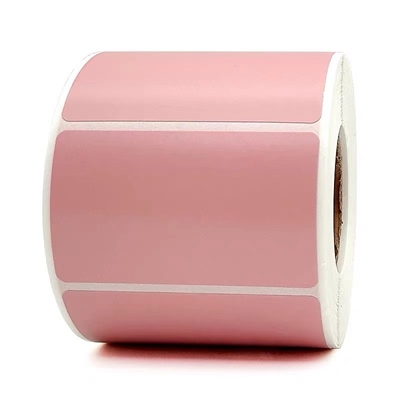 Etichetta di stampa di trasporto di logistica di carta dell'autoadesivo del rotolo della stampante termica rosa