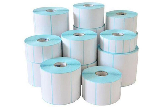Rotolo di carta per stampante termica impermeabile da 60 mm per la stampa di codici a barre