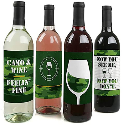 Stampa di etichette adesive per bottiglie di vino di frutta rimovibili personalizzate SGS