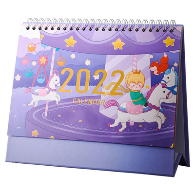Personalizzato Stand Up Daily 2022 Desktop Calendar Planner OEM per la casa dell'ufficio