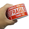 Etichetta adesiva in PVC di avvertenza fragile per l'imballaggio Manipolazione attenta e spedizione sicura