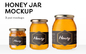 Etichetta adesiva personalizzata per barattolo di miele a prova di manomissione per l'imballaggio alimentare