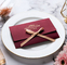 Buste regalo di nozze rosse di lusso 5x7 4x6 con inviti pieghevoli