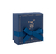 Confezione regalo in cartone ondulato di design di lusso in cartone blu