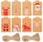 Etichetta regalo di cioccolato da appendere CMYK Etichette per biscotti di Natale in PVC per confezionamento di dessert di pasticceria