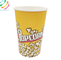 Secchio rotondo per tazze di carta per popcorn con imballaggio alimentare monouso ecologico 24 once