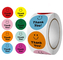 Etichette adesive di ringraziamento rotonde colorate CMYK impermeabili da 1 pollice
