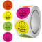 Etichette adesive di ringraziamento rotonde colorate CMYK impermeabili da 1 pollice