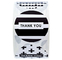 Rotolo di etichette adesive di ringraziamento personalizzate a colori CMYK per piccole imprese