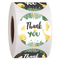 Rotolo di etichette adesive di ringraziamento personalizzate a colori CMYK per piccole imprese