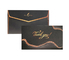 Buste per carte regalo in carta goffrata con stampa 5x5 CMYK con logo stampato in oro