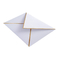 Linea bianca su ordinazione del bordo della stagnola di oro di Logo Wedding Invitation Envelope With di progettazione