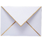 Linea bianca su ordinazione del bordo della stagnola di oro di Logo Wedding Invitation Envelope With di progettazione